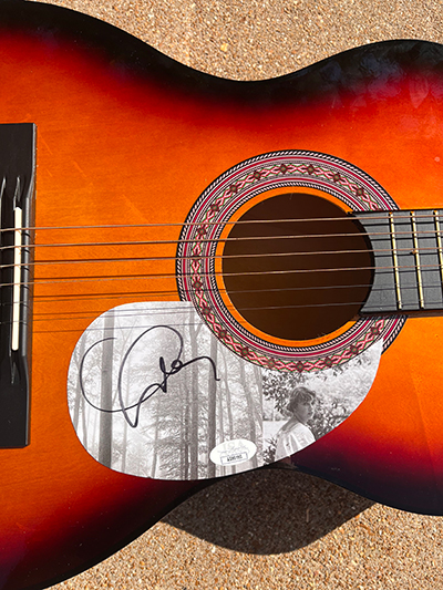 Taylor Swift signed guitar